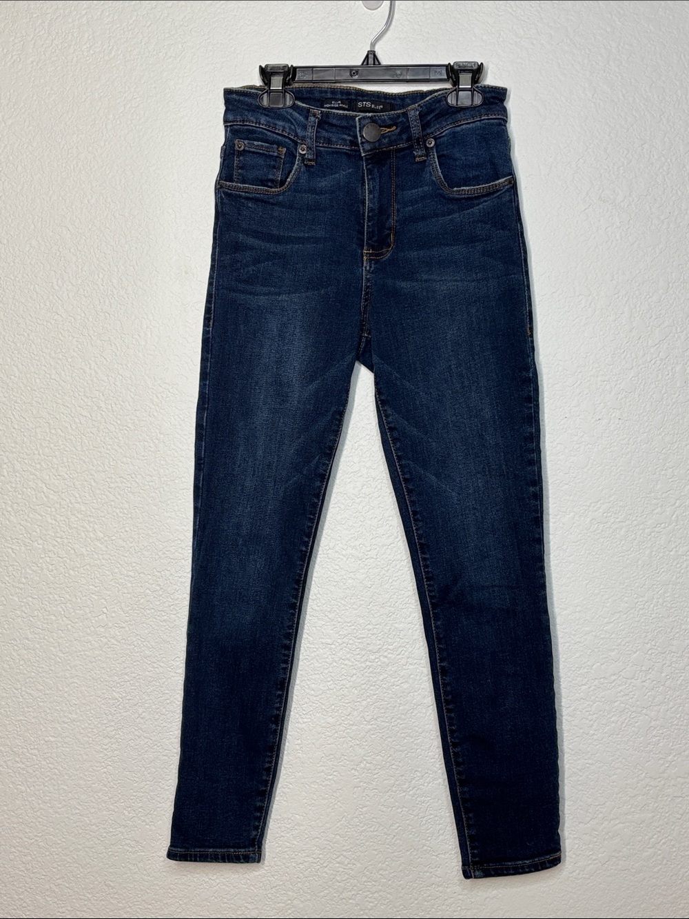 STS Blue Ellie High Rise Ankle Jeans in Dark Blue Wash